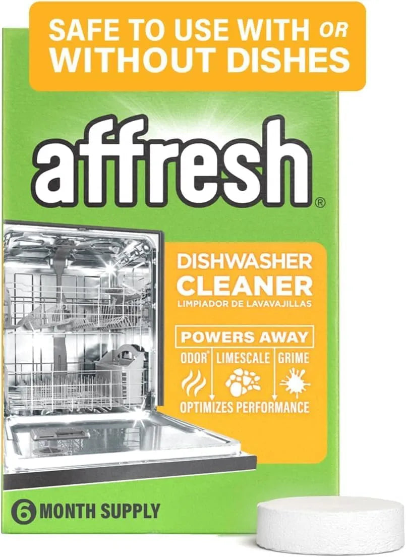 Affresh Dishwasher Cleaner, Helps Remove Limescale and Odor-Causing Residue, 6 Tablets (Pack of 6)