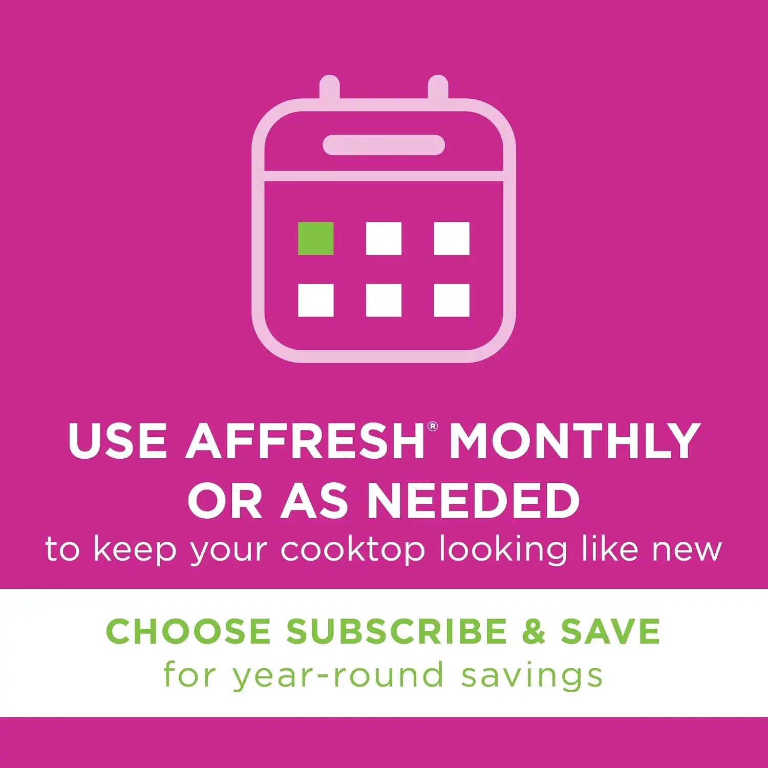 Affresh Cooktop Cleaning Kit, Safe for Glass & Ceramic Cooktops, Includes 5 oz cleaner, 5 pads, 1 scraper