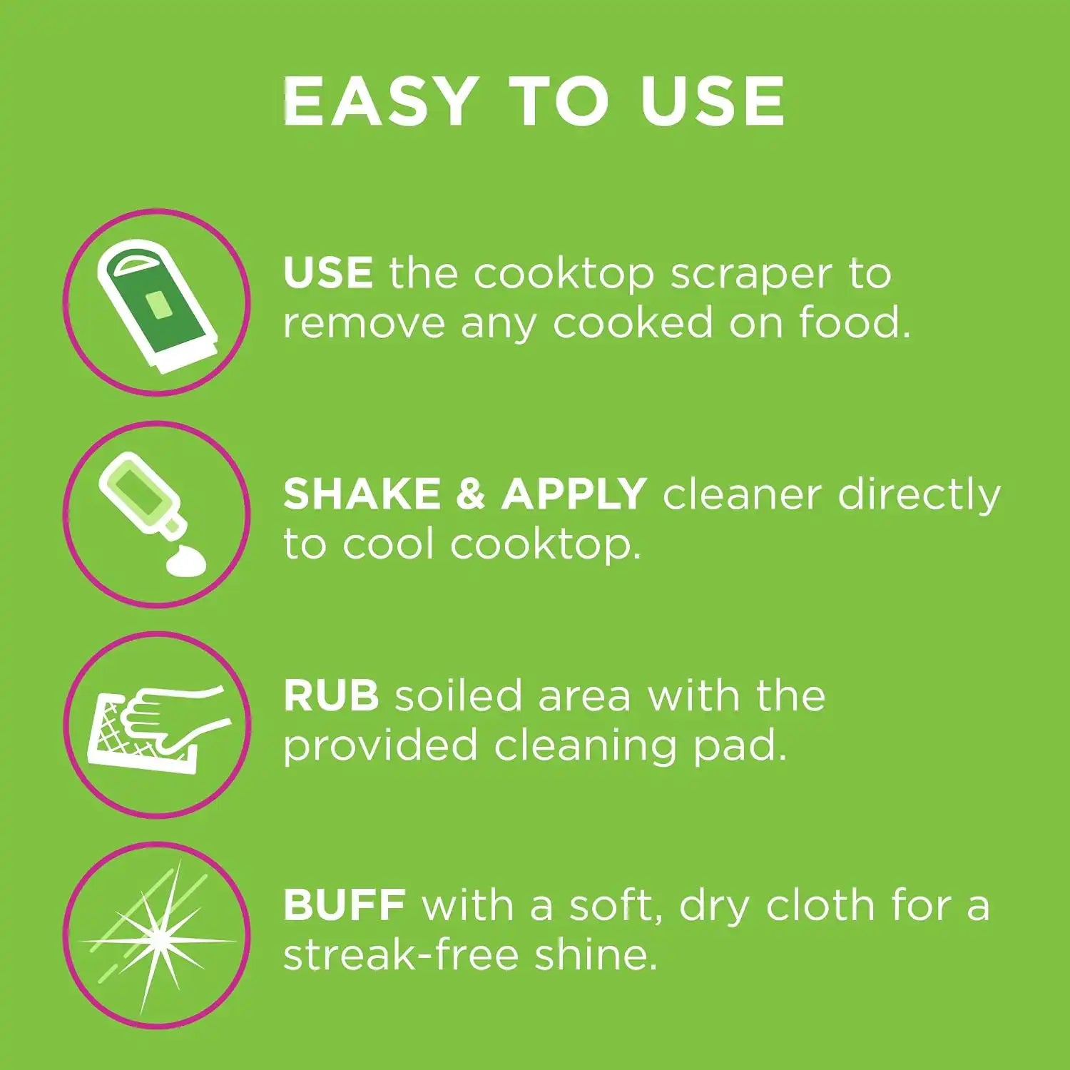 Affresh Cooktop Cleaning Kit, Safe for Glass & Ceramic Cooktops, Includes 5 oz cleaner, 5 pads, 1 scraper