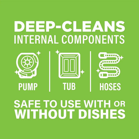 Affresh Dishwasher Cleaner, Helps Power Away Odor Causing Residues & Grime Inside Pump, Tub & Hoses, 12 Tablets, 12 Month Supply