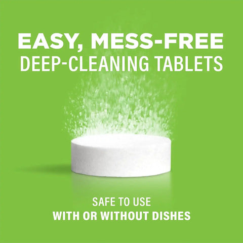 Affresh Dishwasher Cleaner, Helps Power Away Odor Causing Residues & Grime Inside Pump, Tub & Hoses, 12 Tablets, 12 Month Supply