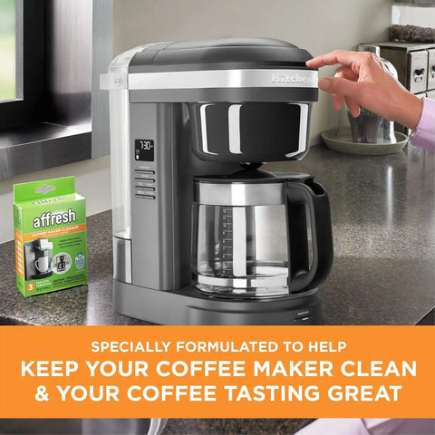 Affresh Coffee Maker Cleaner, Works with Multi-cup and Single-serve Brewers, 3 Tablets (Pack of 6)